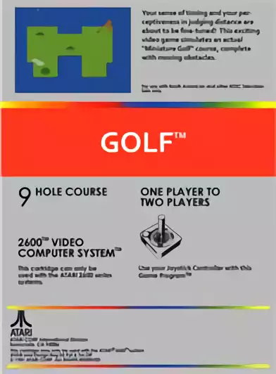 Image n° 2 - boxback : Golf