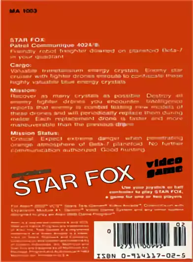 Image n° 2 - boxback : Star Fox
