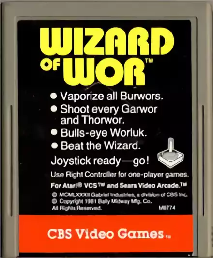 Image n° 3 - carts : Wizard of Wor