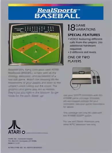 Image n° 2 - boxback : Realsports Baseball
