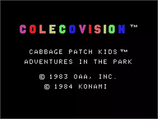 Image n° 4 - titles : Cabbage Patch Kids - Adventures in the Park