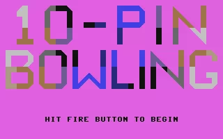 ROM 10-Pin Bowling