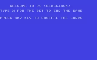 jeu 21 - Blackjack
