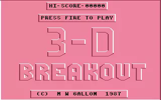 jeu 3-D Breakout