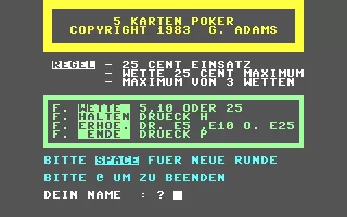 ROM 5 Karten Poker