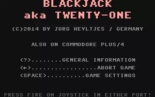 jeu Blackjack aka Twenty-One