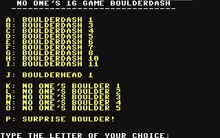 jeu Boulder Dash 16
