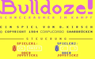 jeu Bulldoze! - Schneeräumer im Kampf