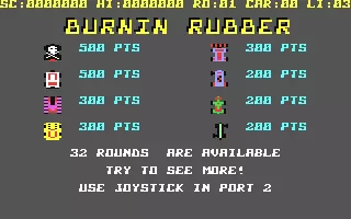 jeu Burnin' Rubber jeu Burnin' Rubber