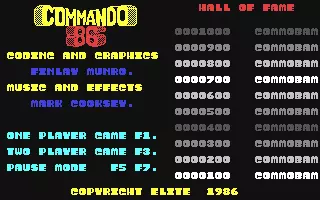 jeu Commando 86 jeu Commando 86