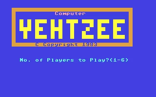 jeu Computer Yehtzee