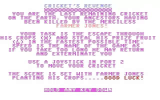 jeu Cricket's Revenge jeu Cricket's Revenge