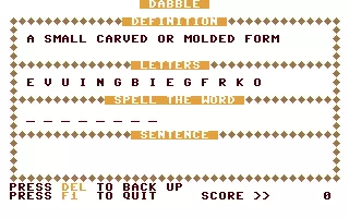 jeu Dabble jeu Dabble
