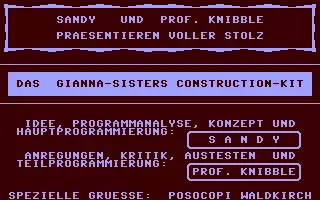 jeu Gianna-Sisters Construction-Kit, Das