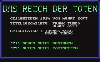 jeu Reich der Toten, Das jeu Reich der Toten, Das