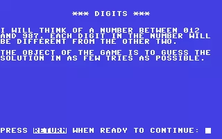 jeu Digits