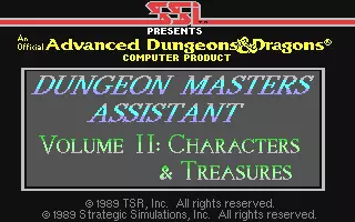 jeu Dungeon Masters Assistant - Volume II: Characters & Treasures