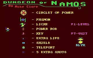 jeu Dungeon of Namos