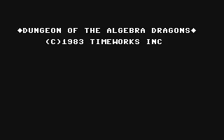 jeu Dungeon of the Algebra Dragons