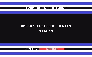 jeu GCE'O'Level - German