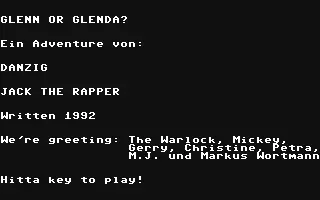 jeu Glenn or Glenda?