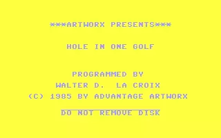 jeu Hole in One Golf