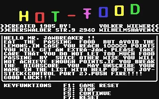 jeu Hot-Food jeu Hot-Food