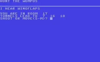 jeu Hunt the Wumpus jeu Hunt the Wumpus