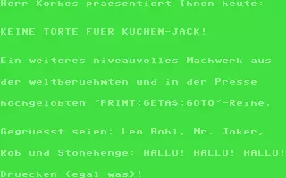 jeu Kein Torte für Kuchen-Jack jeu Kein Torte für Kuchen-Jack