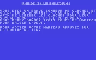 jeu Sonneur de paques, Le