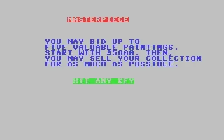 jeu Masterpiece jeu Masterpiece