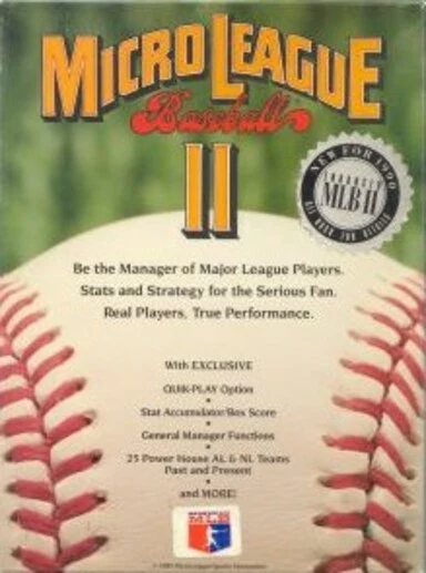 jeu MicroLeague Baseball II