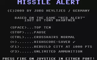 jeu Missile Alert