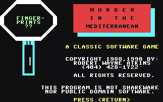jeu Murder in the Mediterranean jeu Murder in the Mediterranean
