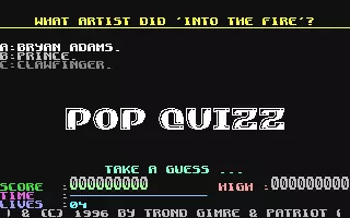 jeu Pop Quizz