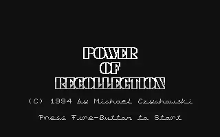 jeu Power of Recollection jeu Power of Recollection