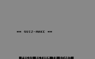 jeu Quiz-Make