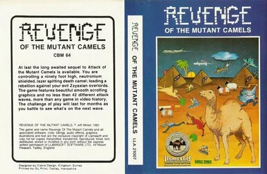 jeu Revenge of the Mutant Camels jeu Revenge of the Mutant Camels