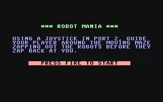 jeu Robot Mania