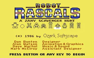 jeu Robot Rascals - A Zany Scavenger Hunt jeu Robot Rascals - A Zany Scavenger Hunt