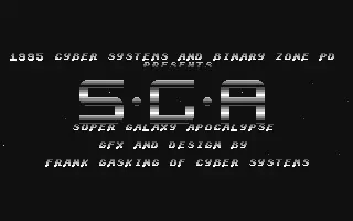 jeu SGA - Super Galaxy Apocalypse