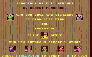 jeu Shootout at Fort Apache jeu Shootout at Fort Apache