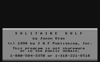 jeu Solitaire Golf