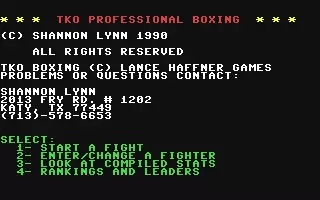 jeu TKO Professional Boxing