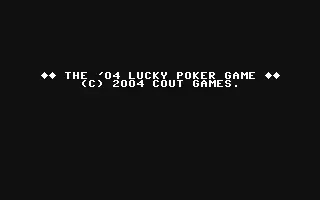 jeu '04 Lucky Poker Game, The