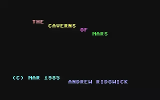 jeu Caverns of Mars, The