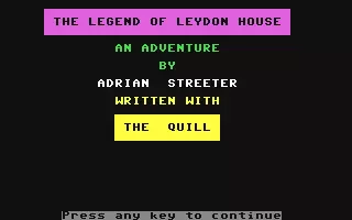 jeu Legend of Leydon House, The