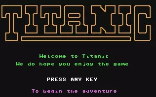 jeu Titanic - The Adventure Begins...