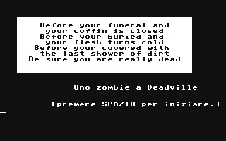 ROM Zombie a Deadville, Uno