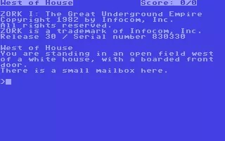 ROM Zork I - The Great Underground Empire